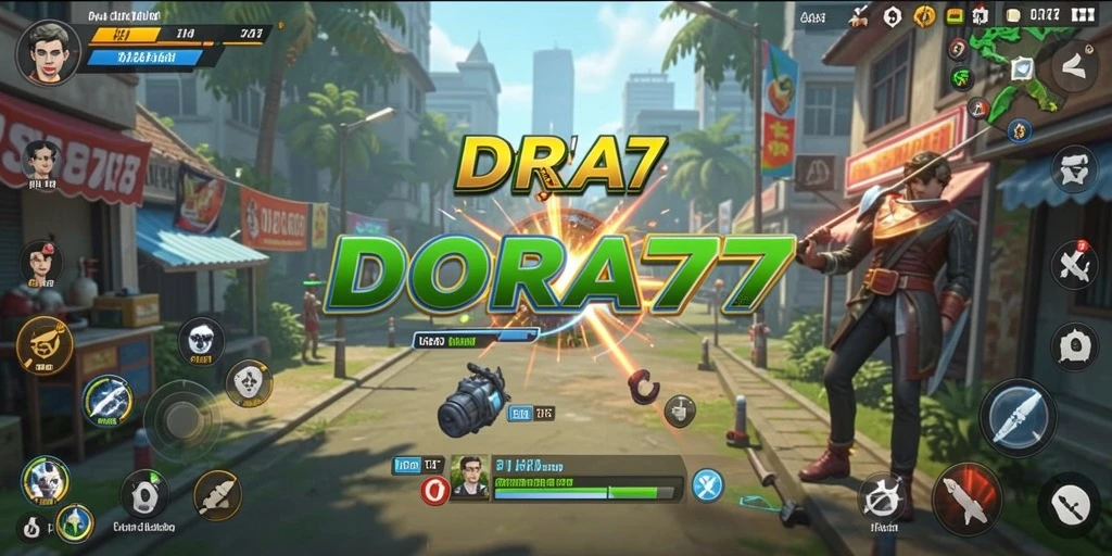Tampilan antarmuka utama DORA77 yang modern dan informatif.