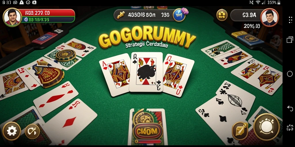 Tampilan gameplay yang seru dan penuh strategi di GOGORUMMY.
