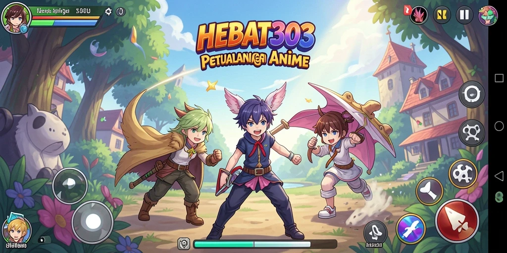 Tampilan gameplay HEBAT303 dengan karakter anime yang menawan.
