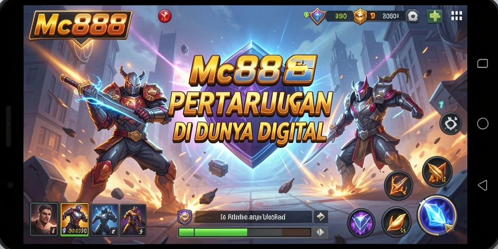 Tangkapan layar gameplay MC888 dengan pertarungan seru antar karakter.