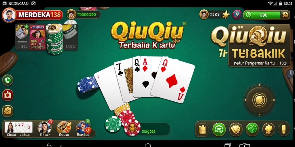 Tampilan gameplay seru dalam MERDEKA138 menampilkan kartu QiuQiu.