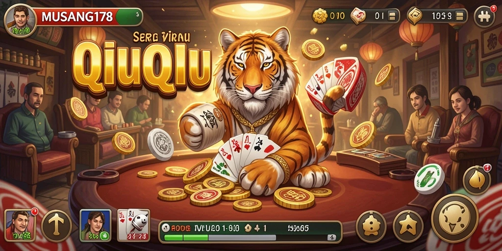 Tampilan gameplay seru di MUSANG178 yang menampilkan aksi QiuQiu.