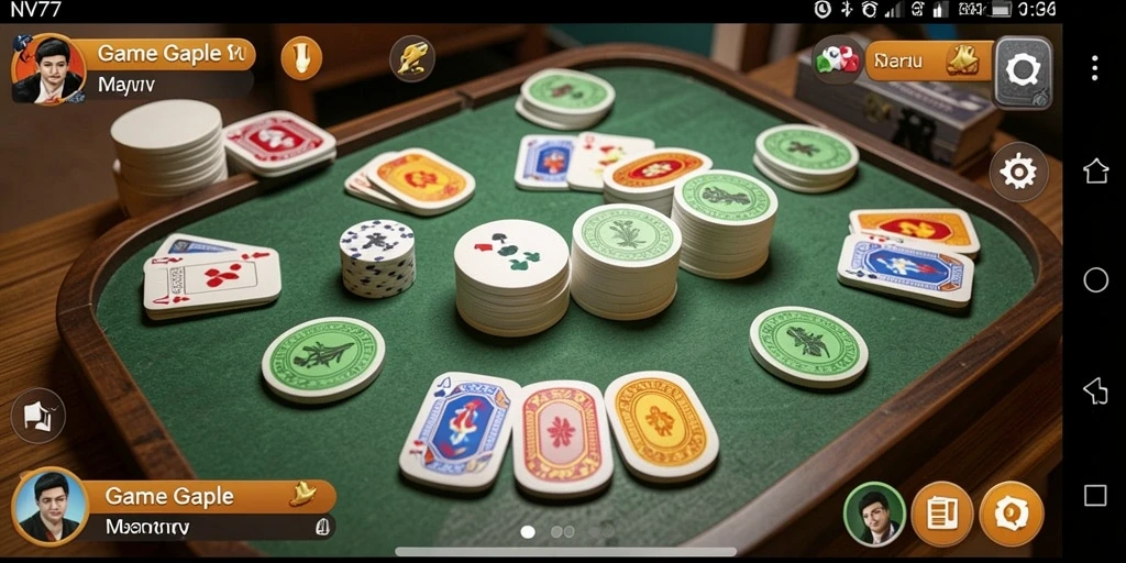 Tampilan screenshot gameplay Gaple yang menarik dan interaktif.