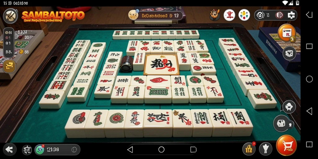 Tampilan gameplay SAMBALTOTO yang mengasyikkan dan penuh tantangan Mahjong.