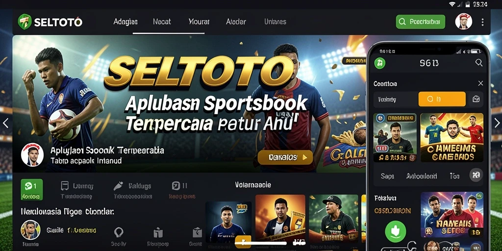 Tampilan antarmuka SELTOTO dengan fitur taruhan olahraga.