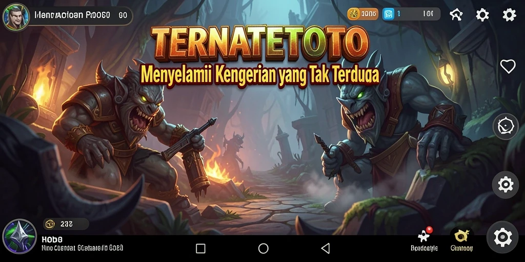 Tangkapan layar menampilkan aksi menakutkan dalam TERNATETOTO.