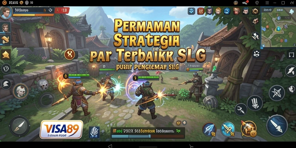 Tampilan gameplay dalam VISA89 yang menegangkan dan strategis.