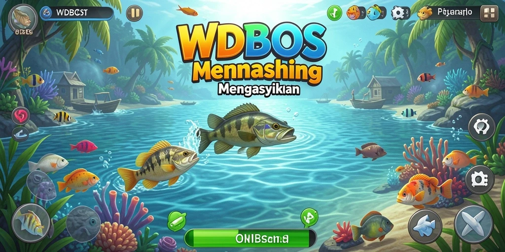 Tampilan unik dari WDBOS dengan gameplay memancing yang menarik.
