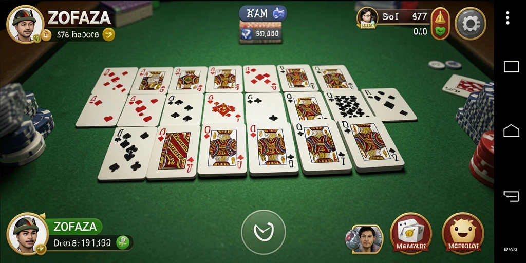 Tampilan gameplay ZOFAZA yang mengasyikkan dan interaktif.