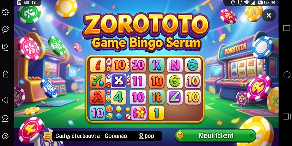 Tampilan utama gameplay ZOROTOTO yang menarik dan dinamis.
